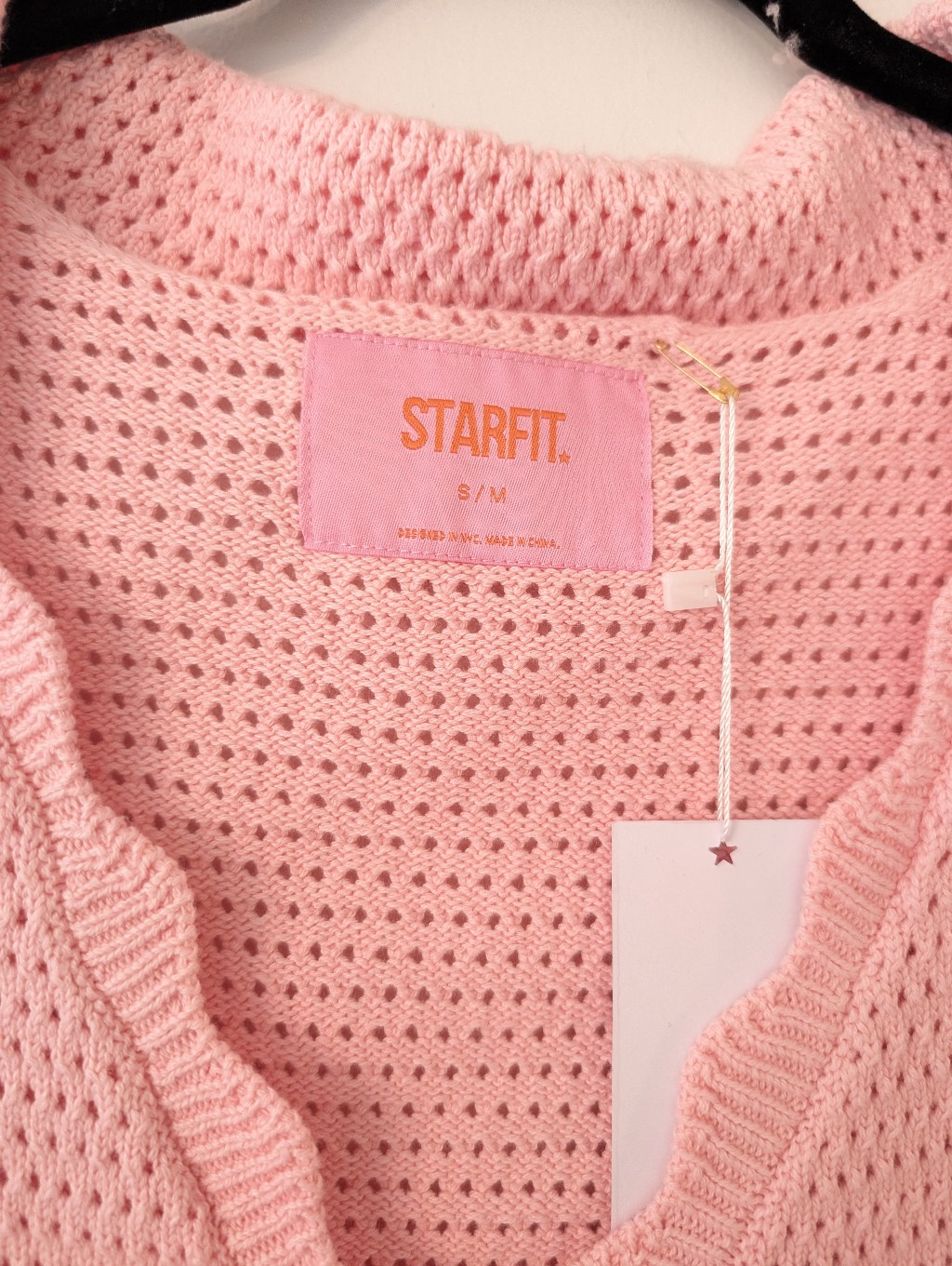 Starfit Nwt Pink Button-Up Knit Coverup Dress — image 6 of 6